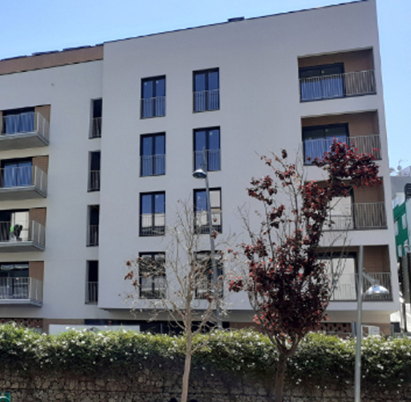 Housing development in Plaça Alfons Comin in Santa Coloma de Gramenet